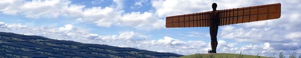The Angel of the North sculpture in Gateshead