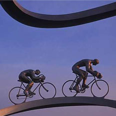 Tour de France statue in Pau