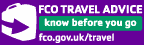 Foreign Office travel advice – know before you go – link opens a new window