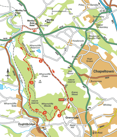 wharncliffe woods mtb map