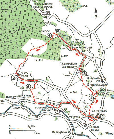 Tarset Burn And North Tyne - Walks - The Aa