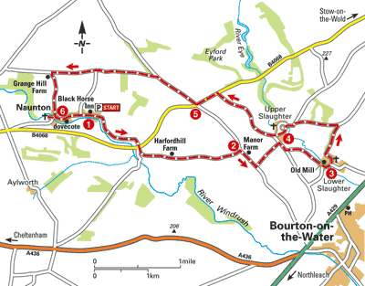 The Upper Windrush Valley and the Slaughters - Bike Rides - The AA