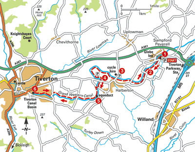 Along the Grand Western Canal to Tiverton - Bike Rides - The AA