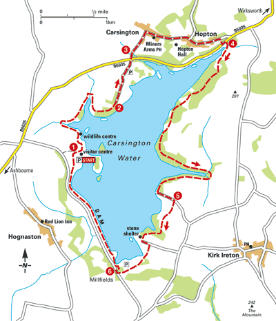 Around Carsington Water - Bike Rides - The AA