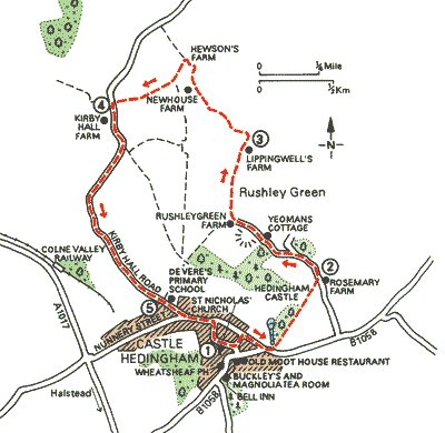 Six Farms and a Castle at Hedingham - Walks - The AA