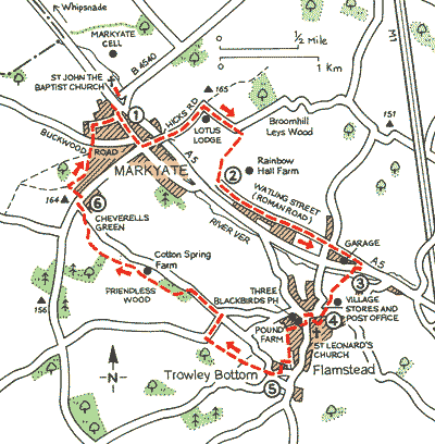 The Long and Straight Road From Markyate to Flamstead - Walks - The AA