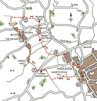 The Buildings of Kersey and Hadleigh - Walks - The AA