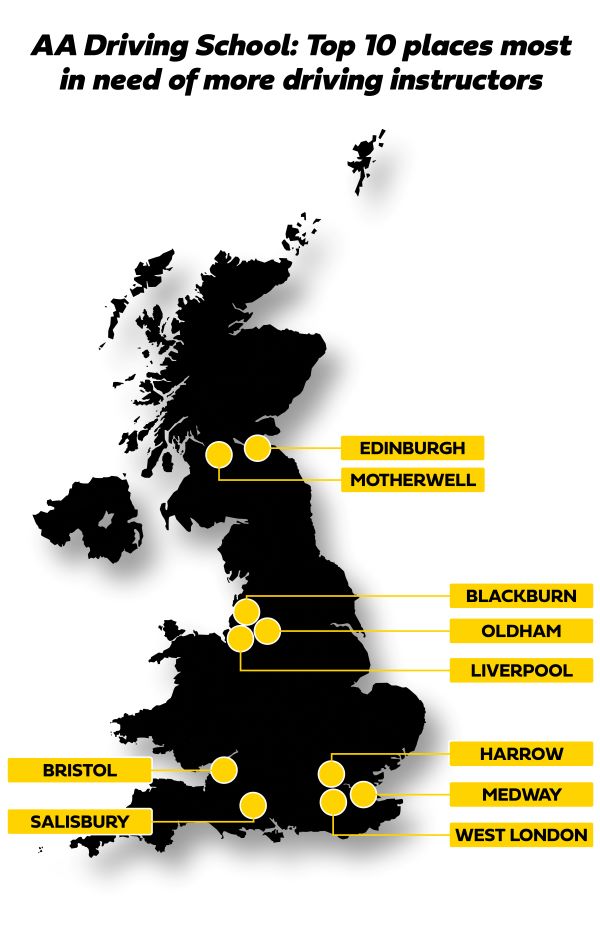 Infographic heat map for the recruitment push