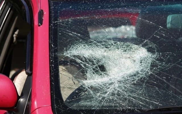 Camera inside car store vandalism