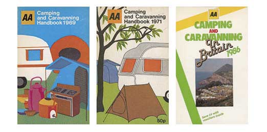 Three camping covers from the 1960s and early 70s